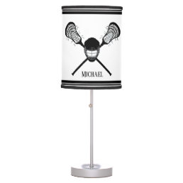 Lacrosse Lax Personalized Name Table Lamp