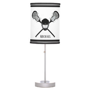 Lacrosse Lax Personalized Name Table Lamp
