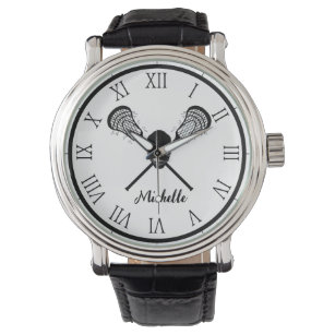 Lacrosse Lax Personalized Name Watch