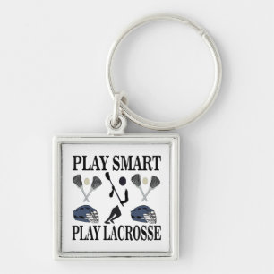 Lacrosse Lax Player Sports Keychain