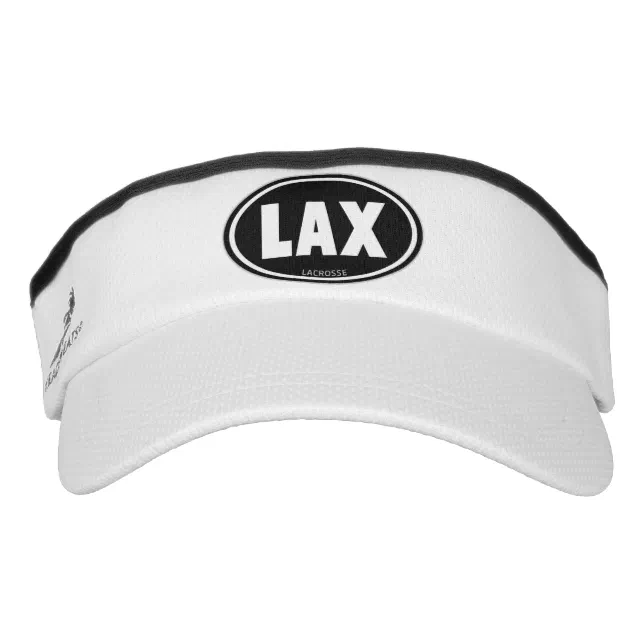 Lacrosse LAX sun visor hat Zazzle