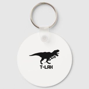 Lacrosse Lax T-rex Dinosaur Men Women Youth Gift Keychain