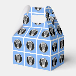 Lacrosse Light Blue Favor Boxes