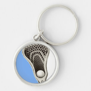 Lacrosse Light Blue Team Keychain