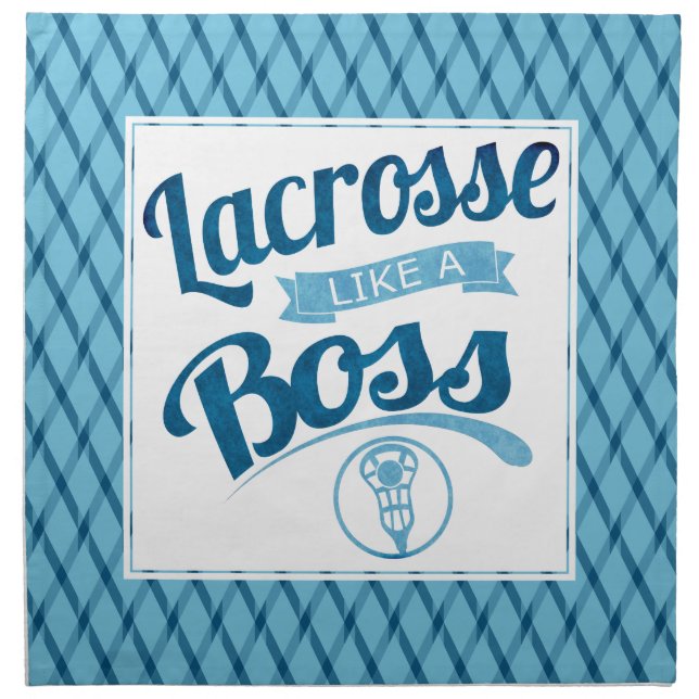 Lacrosse Like a Boss Serviette Napkin (Front)