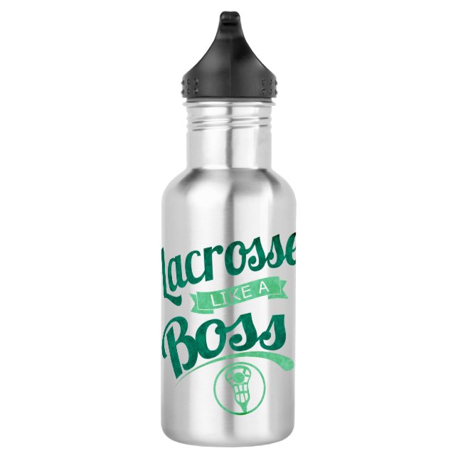 Lacrosse Like A Boss Stainless Steel Water Bottle (Right)