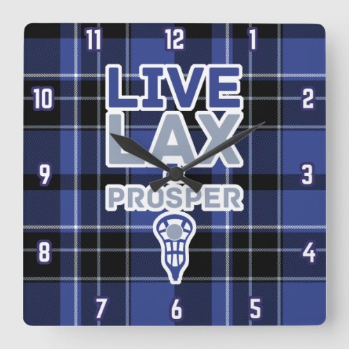 Lacrosse Live LAX and Prosper Wall Clock