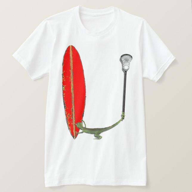 Lacrosse Lizard T-Shirt (Design Front)