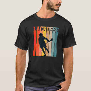 Lacrosse Love Lax Sport Players Teams Coach Retro T-Shirt