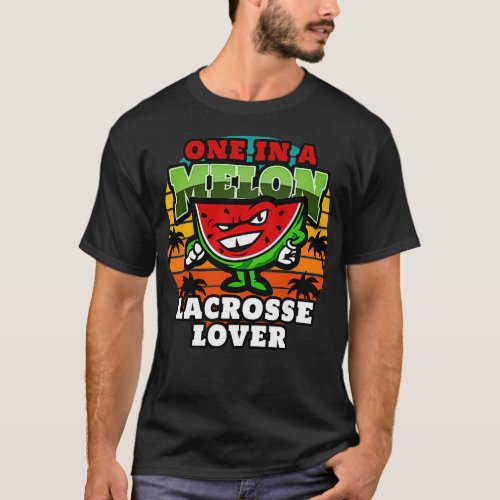 LACROSSE LOVER ONE IN A MELON VINTAGE RETRO CLASSI T_Shirt