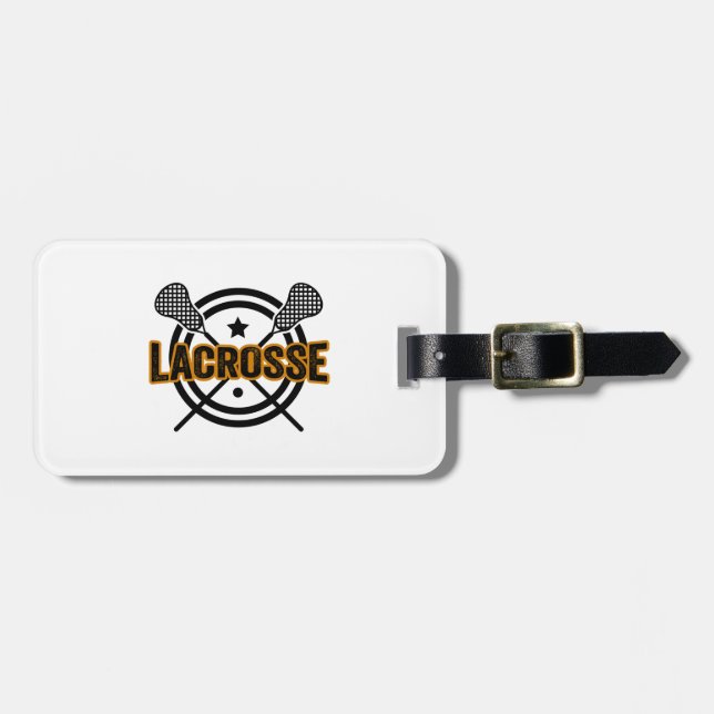 Lacrosse Luggage Tag (Front Horizontal)