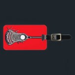 Lacrosse Luggage Tag<br><div class="desc">Lacrosse design to easily personalize with your unique text.</div>