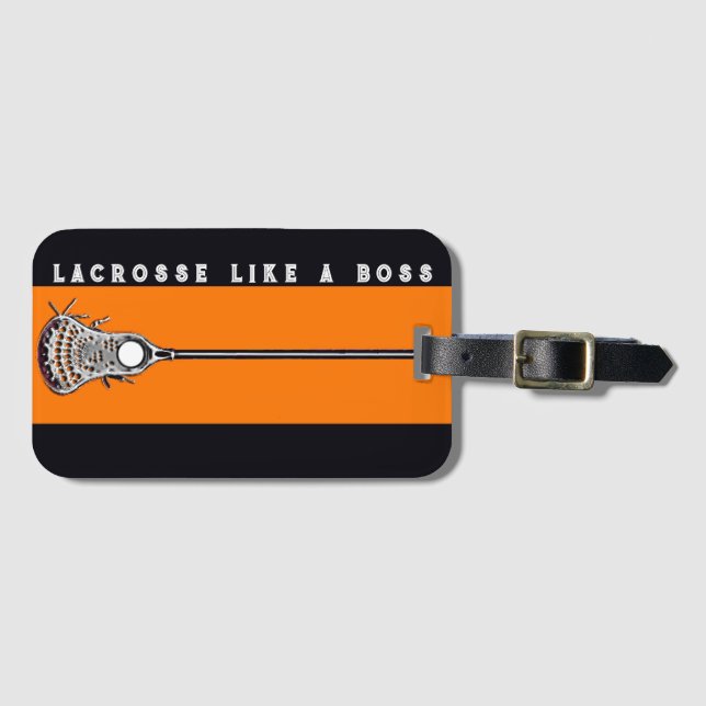 Lacrosse Luggage Tag (Front Horizontal)