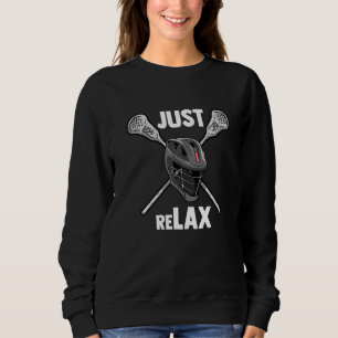 Lacrosse Men Women Lax Lacrose Player Boys Goalie Sweatshirt