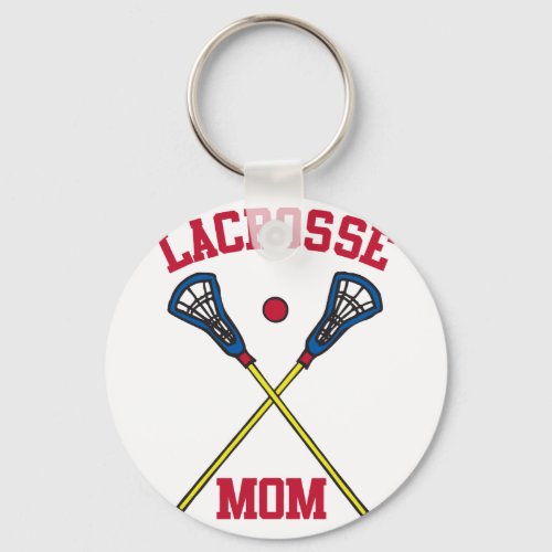 Lacrosse Mom Keychain