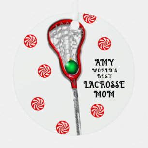 Lacrosse Mom Metal Ornament