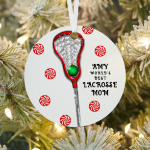 Lacrosse Mom Metal Ornament