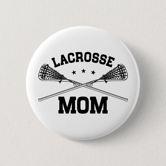 Lacrosse Mom Pinback Button (Front)