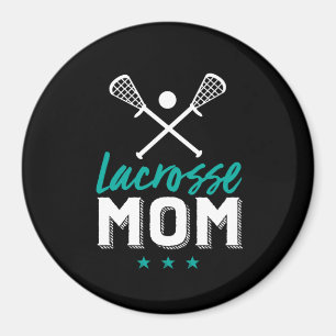 Lacrosse Mom Proud Mother of Sports Player Kid Magnet