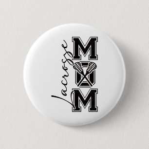 Lacrosse Mom Shirt Cute Lacrosse Player Design For Button