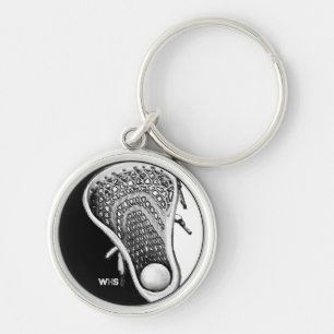 Lacrosse Monogrammed Gift Keychain