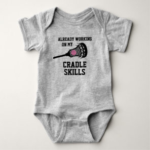 Lacrosse Mother to Be Cradle Skills Baby Bodysuit