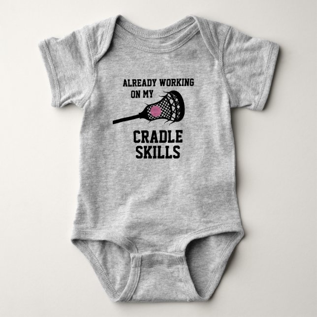 Lacrosse Mother to Be Cradle Skills Baby Bodysuit (Front)