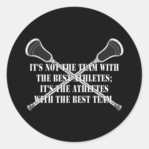 Lacrosse Motivation BestTeam Sticker