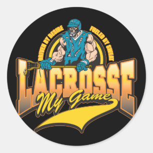 Lacrosse My Game Classic Round Sticker