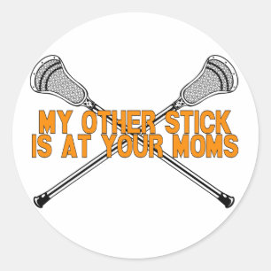 Lacrosse My Other Stick Classic Round Sticker