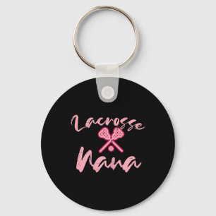 Lacrosse Nana Cute Mom Grandmother Sports Grandma Keychain