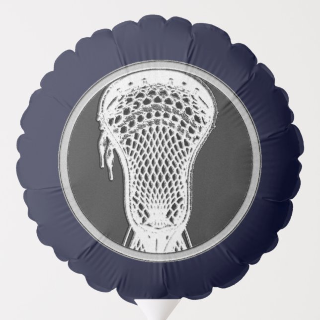 Lacrosse Navy Blue Celebration Balloon (Back)