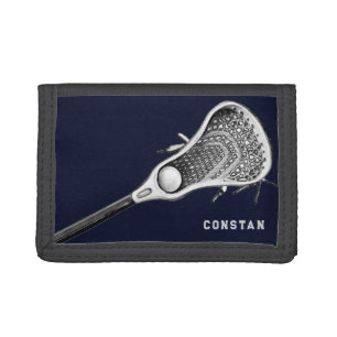 Lacrosse Navy Trifold Wallet
