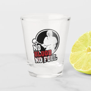 Lacrosse No Blood No Foul Shot Glass