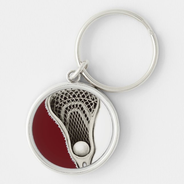 Lacrosse novelty gift keychain (Front)