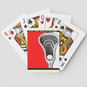 Lacrosse novelty gift poker cards