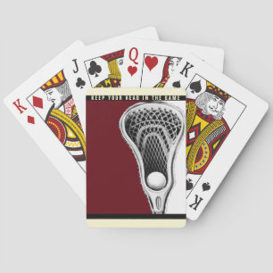 Lacrosse novelty gift poker cards