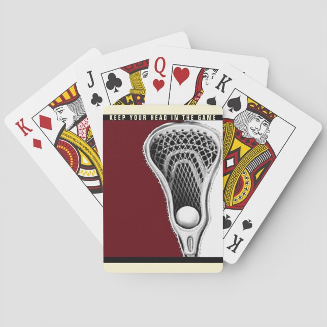 Lacrosse novelty gift poker cards (Back)