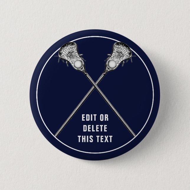 Lacrosse Novelty Gifts Button (Front)