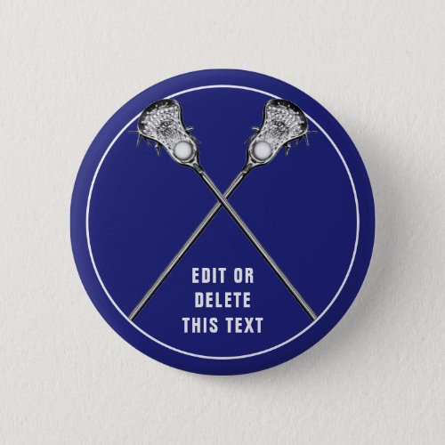 Lacrosse Novelty Gifts Button