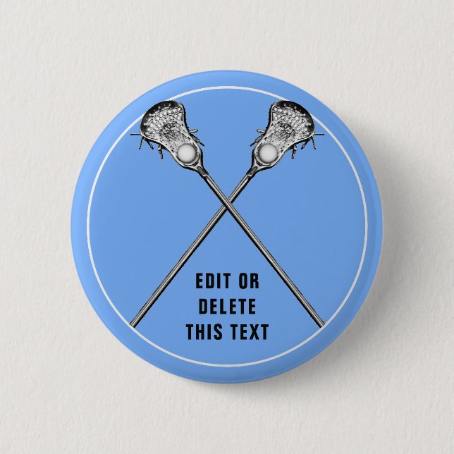 Lacrosse Novelty Gifts Button (Front)