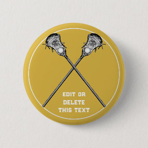 Lacrosse Novelty Gifts Button