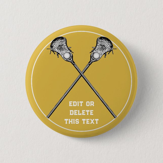 Lacrosse Novelty Gifts Button (Front)