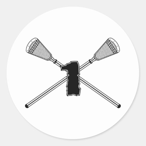 Lacrosse Number 01 Sticker