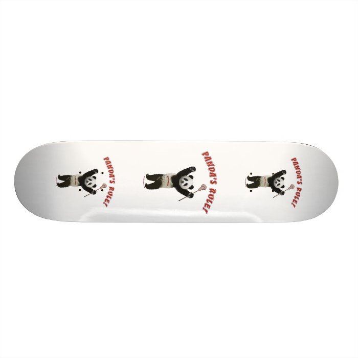 Lacrosse Panda's Rule Skate Board Deck