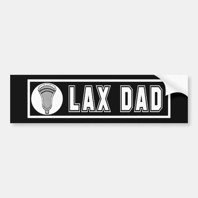 Lacrosse Parents DadBumper Bumper Sticker (Front)