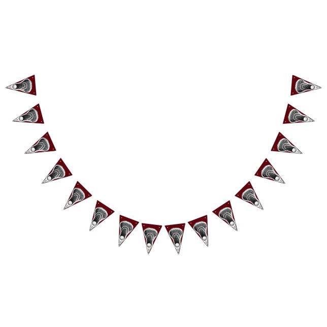 Lacrosse Party Bunting Flags (All)