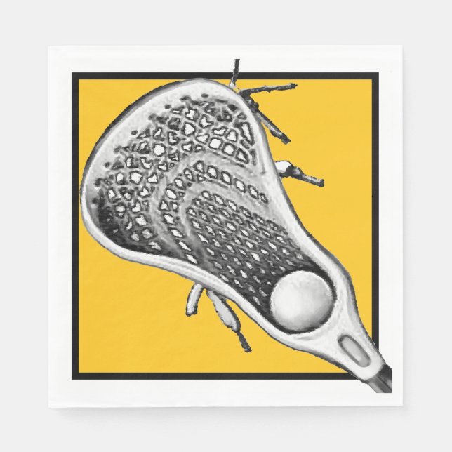 Lacrosse Party Event Napkins (Front)