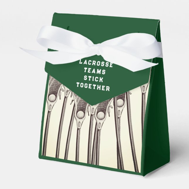 Lacrosse Party Favor Boxes (Front Side)