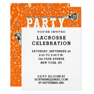 Lacrosse Party Invitations 3